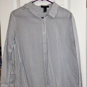 Long button up shirt